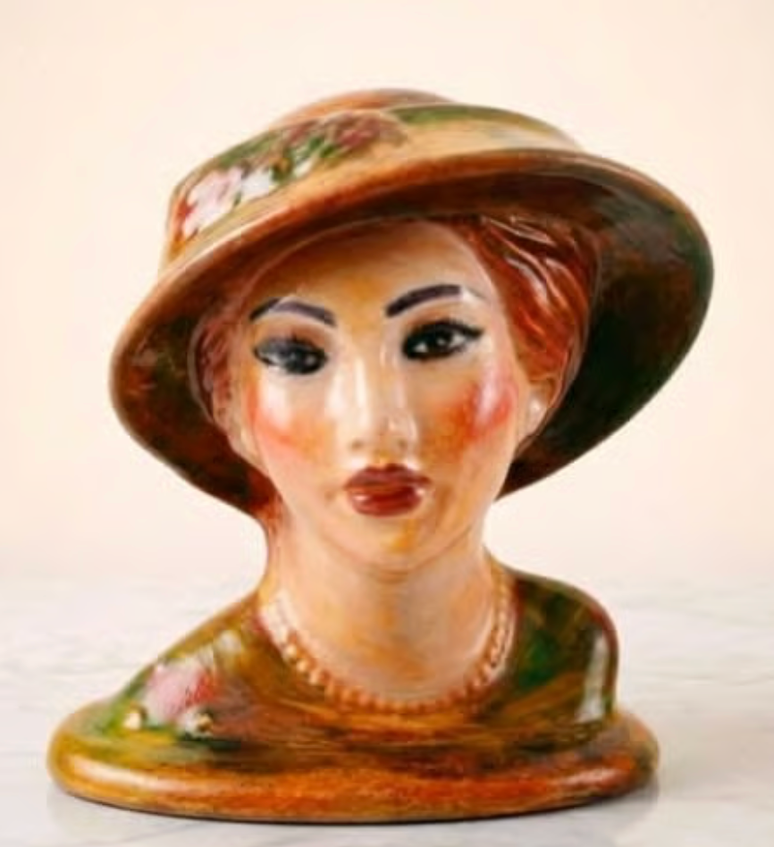 Włoskie popiersie Vintage Dama — sygnowana figurka vintage lata 70/80 po renowacji