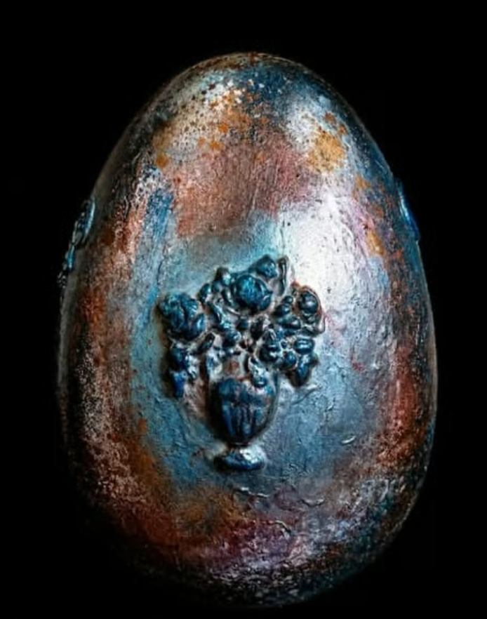 Jajko Fabergé duże – artystyczne, ręcznie zdobione