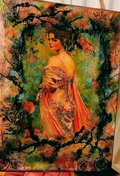 Madame Rose – Obraz Artystyczny Premium | Upcycling | Mixed Media