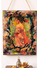 Madame Rose – Tableau Artistique Premium | Upcycling | Techniques Mixtes