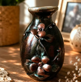 Unikatowe wazoniki vintage – ręczne zdobienie i malowanie – angielska porcelana lata 80/90