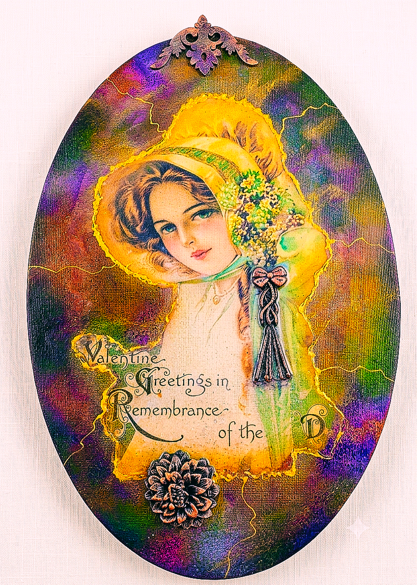 Obraz w stylu Vintage Aurelia 3D – mix-media unikat
