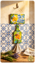 Ensemble décoratif de style provençal – Patère décorative + Suspension motif citrons