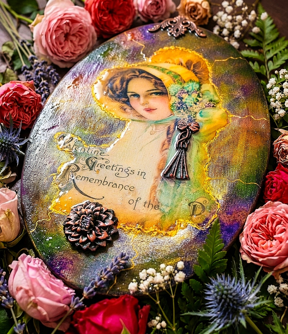 Obraz w stylu Vintage Aurelia 3D – mix-media unikat
